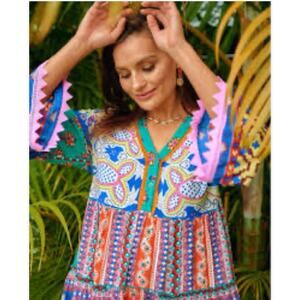 Colorful Bohemian Midi Dress